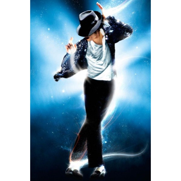 Michael Jackson Blue Diamond Painting Kit - DIY